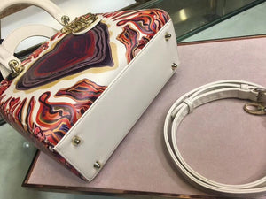 Dior Medium Lady Dior Bag Printed With Heart