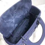 Dior Medium Lady Dior Bag In Indigo Blue Ultra Matte Calfskin