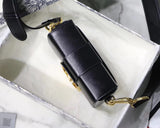 Dior 30 Montaigne Box Bag In Black Lambskin