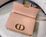 Dior 30 Montaigne Shoulder Bag In Pale Pink Calfskin