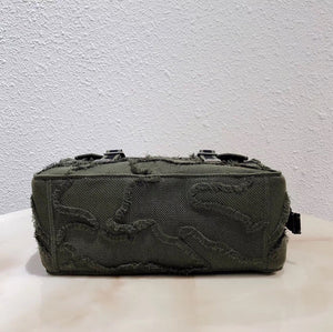 Dior Diorcamp Messenger Bag In Green Camouflage Canvas