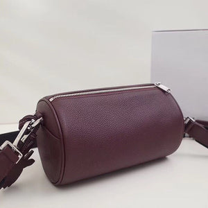 Dior Roller Pouch In Burgundy Grained Calfskin