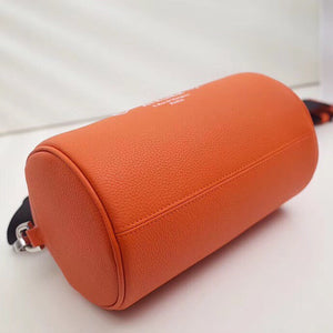 Dior Roller Pouch In Orange Grained Calfskin