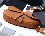 Dior Men's Saddle Belt Bag In Brown Grained Calfskin