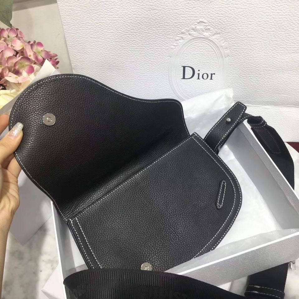 Dior Black DIOR x KAWS Pouch Saddle Bag