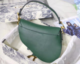 Dior Saddle Bag In Storm Blue Grained Calfskin