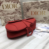 Dior Saddle Bag In Cherry Red Matte Calfskin