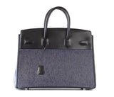 Hermes Birkin 35 Bag Rare Limited Edition Denim Shadow