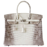 Hermes Birkin 35 Bag Blanc Himalaya Exquisite Skin Limited Edition