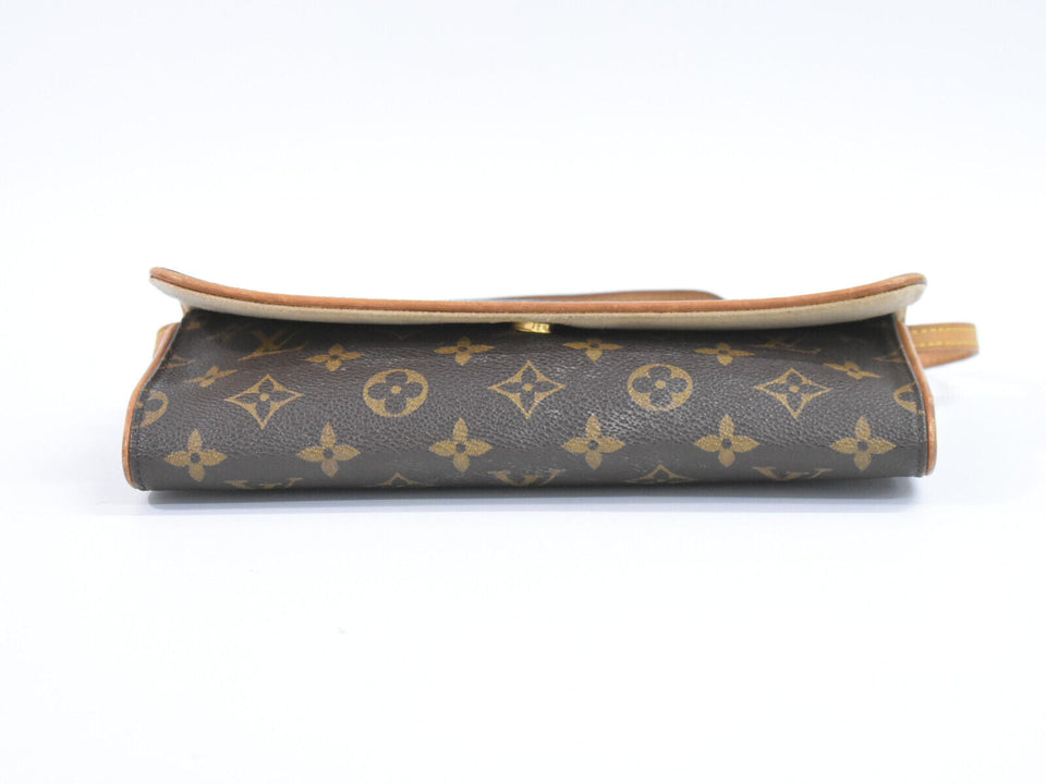 Louis Vuitton Pochette Twin  Canvas Clutch Bag