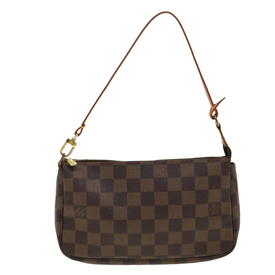 Louis Vuitton Pochette Accessoire  Canvas Clutch Bag