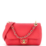 CHANEL City Walk Flap Bag Quilted Caviar Small