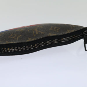 Louis Vuitton Pochette Zippée  Canvas Clutch Bag