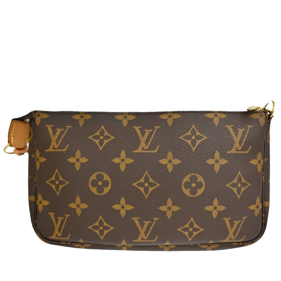 Louis Vuitton Pochette Accessoires  Canvas Clutch Bag