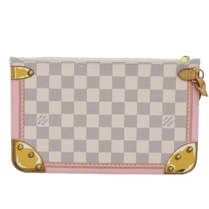 Louis Vuitton Neverfull Pouch  Canvas Clutch Bag