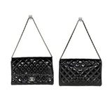 Chanel bags Black Patent Leather New Clutch With Chain CWC