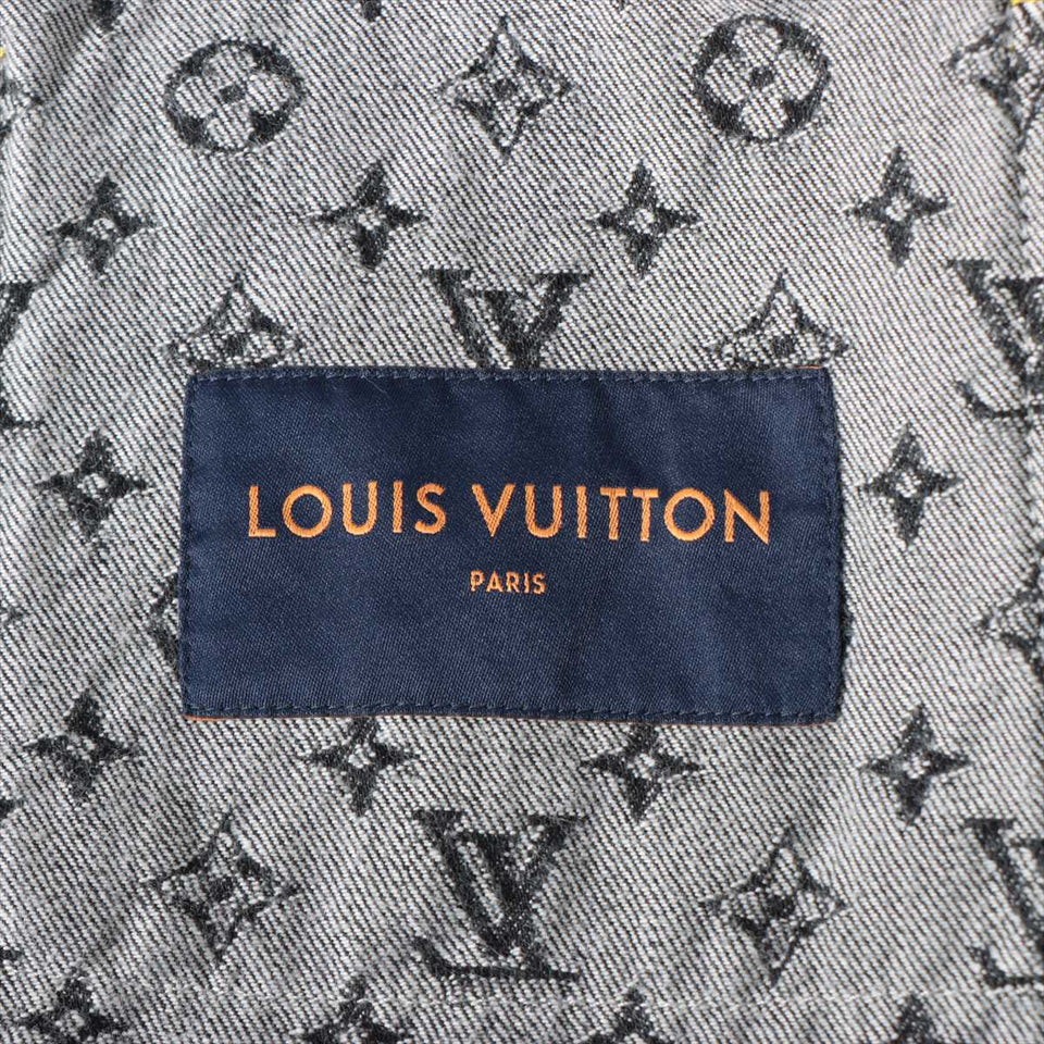Louis Vuitton x NIGO 22SS Cotton Denim Jacket 48 Mens Black RM221M Monogram tagged