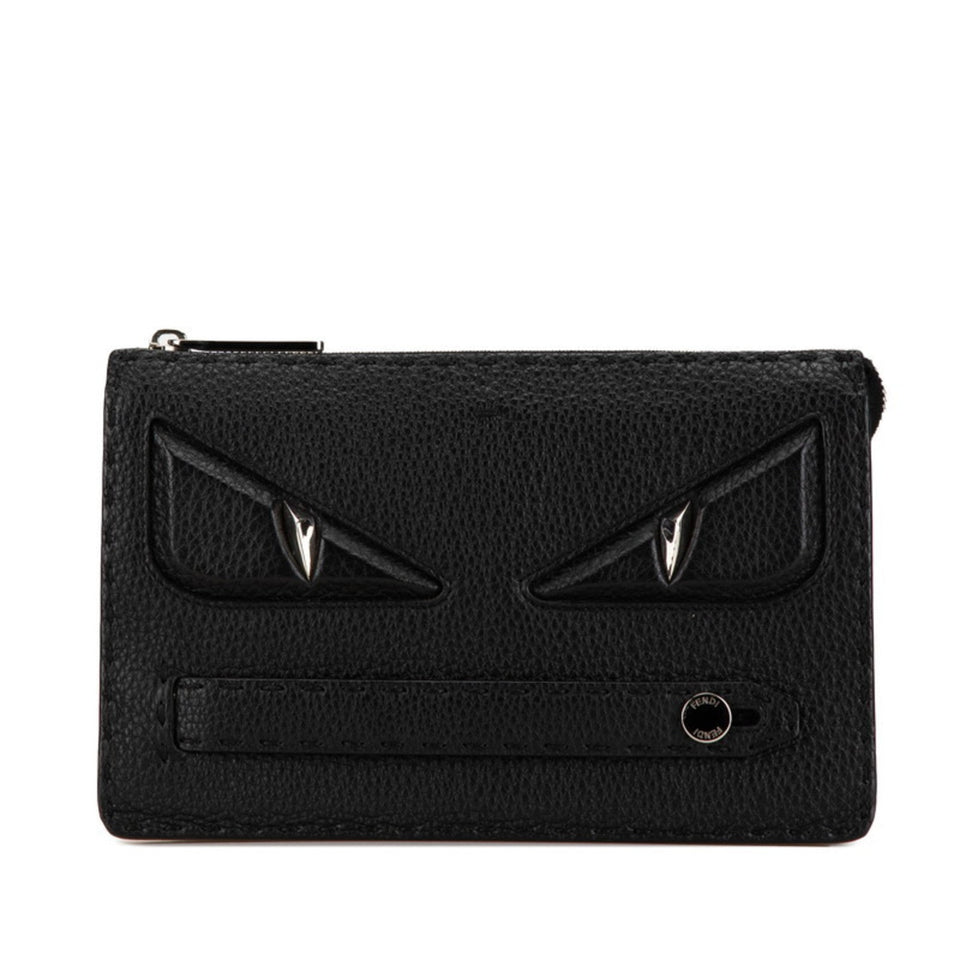 Fendi  Leather Clutch Bag (Pre-Owned)