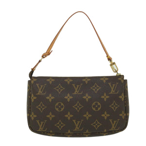 Louis Vuitton Pochette Accessoire  Canvas Clutch Bag