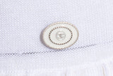 Chanel White Pleated Knit Dress SZ 38