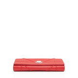 Dior Calfskin Diorama Wallet on Chain Clutch