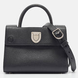 Black Leather Mini Diorever Tote