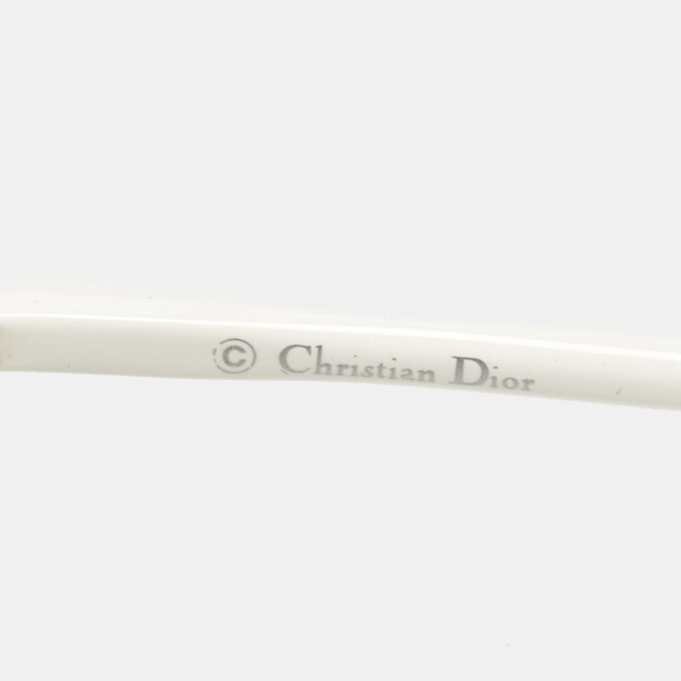 Dior White/blue Mirrored Diorsoreal Round Sunglasses