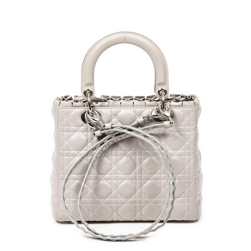 Medium Ruffle Lady Dior Zip