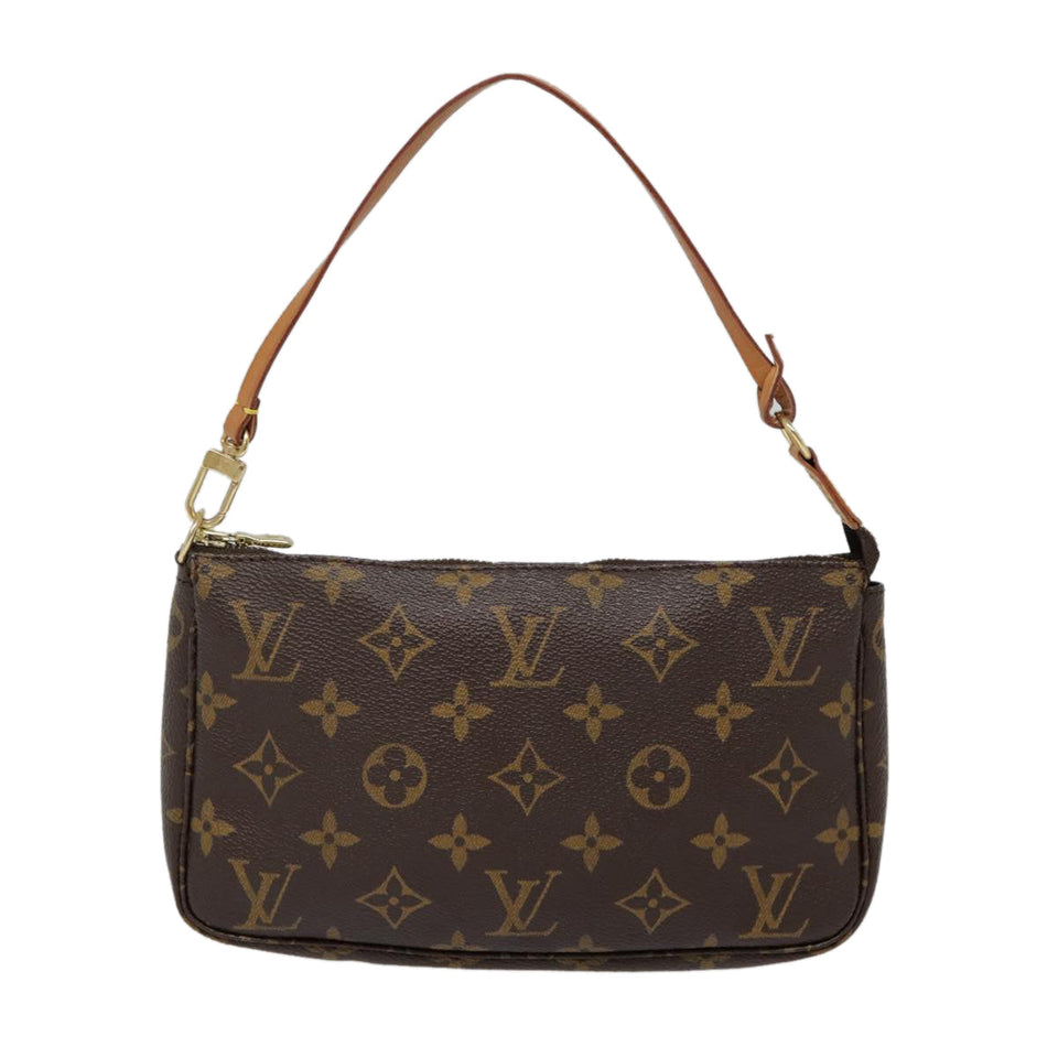 Louis Vuitton Pochette Accessoire  Canvas Clutch Bag