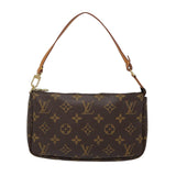 Louis Vuitton Pochette Accessoire  Canvas Clutch Bag