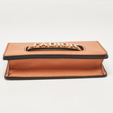 Dior Deep Orange Leather J'adior Flap Chain Shoulder Bag
