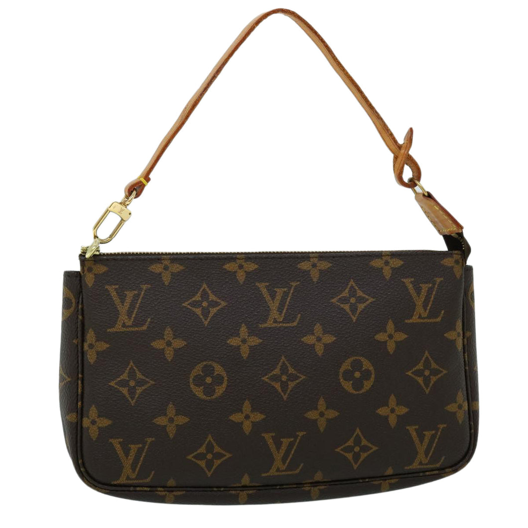 Louis Vuitton Pochette Accessoire  Canvas Clutch Bag