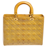 Dior Cannage Patent Leather Large Lady Dior Tote