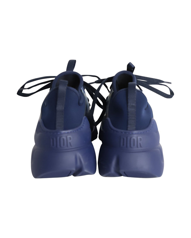 Dior D-Connect Sneakers in Navy Blue Neoprene