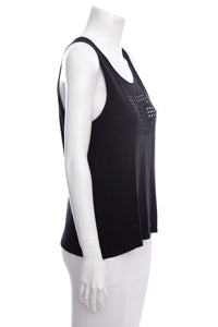 Chanel Black Sleeveless Tank SZ 42
