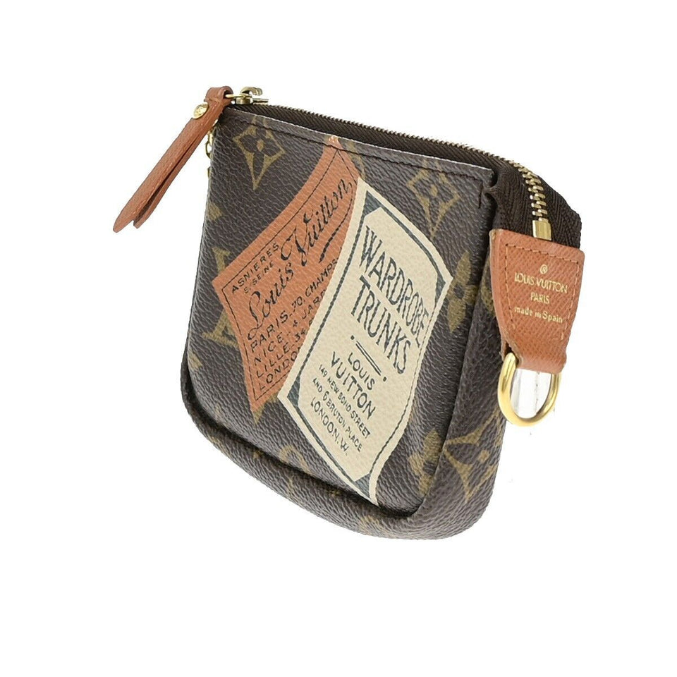 Louis Vuitton Pochette Clés  Canvas Clutch Bag