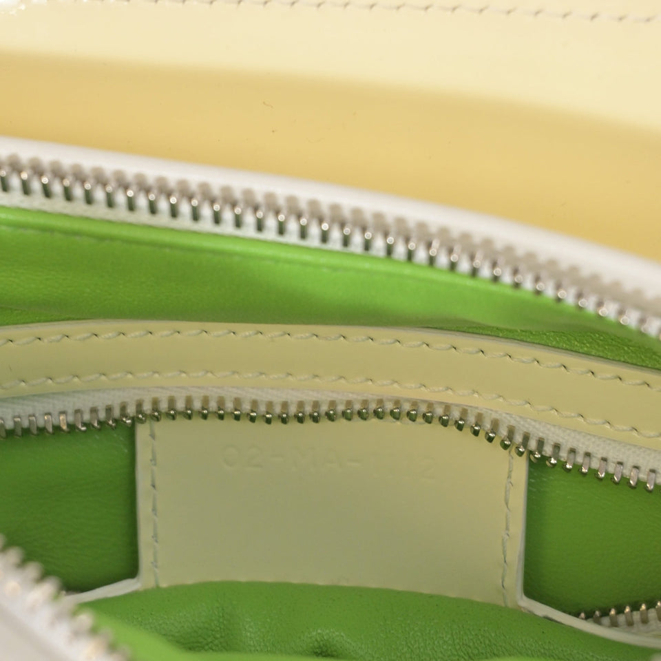Dior Raffia Medium Lady Dior in Green Leather