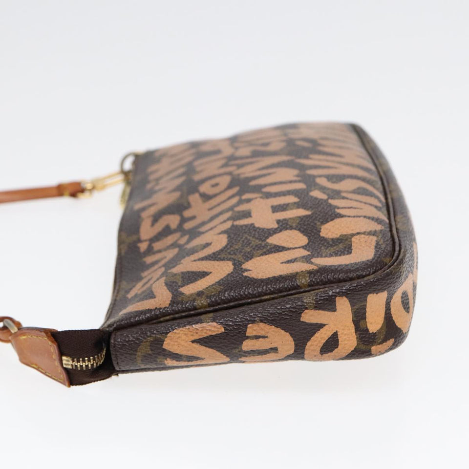 Louis Vuitton Pochette Accessoire  Canvas Clutch Bag