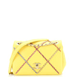 CHANEL Entwined Chain Flap Bag Quilted Lambskin Small