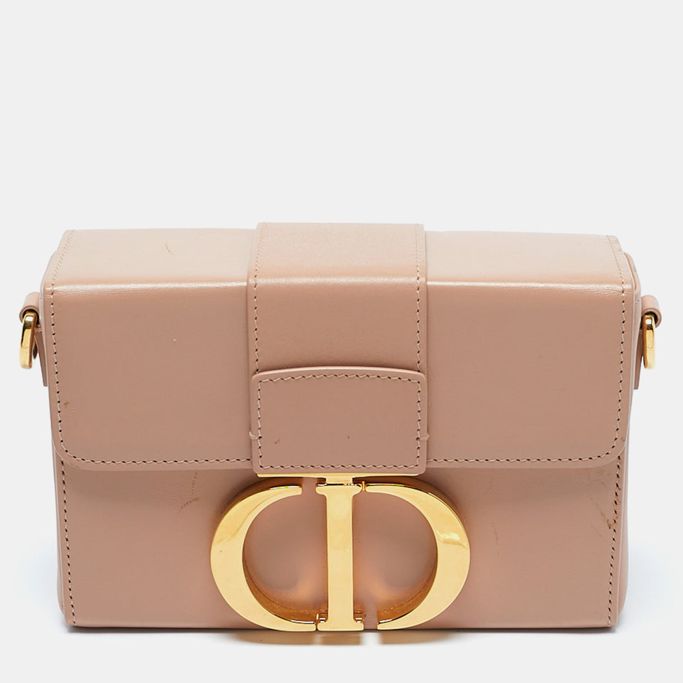 Dior Dusty Pink Leather 30 Montaigne Box Bag