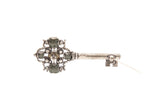 Chanel 2017 Silver Key & Gripoix Brooch