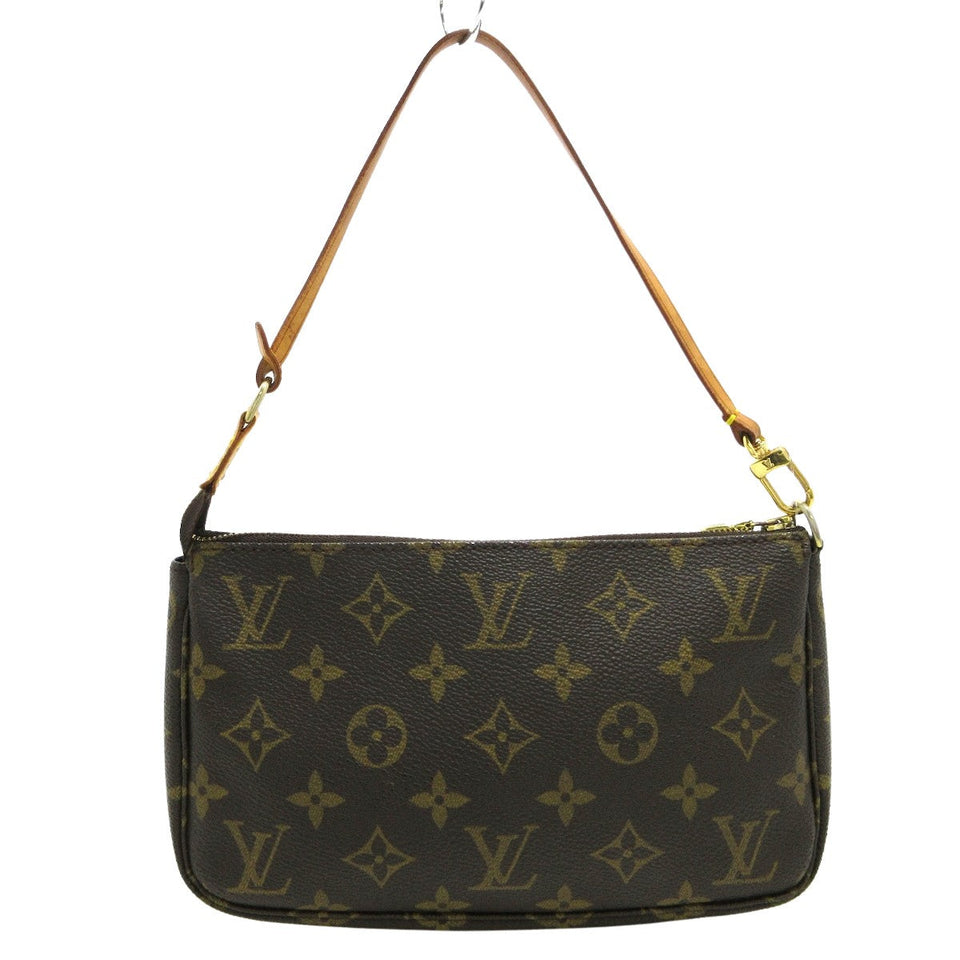 Louis Vuitton Pochette Accessoire  Canvas Clutch Bag