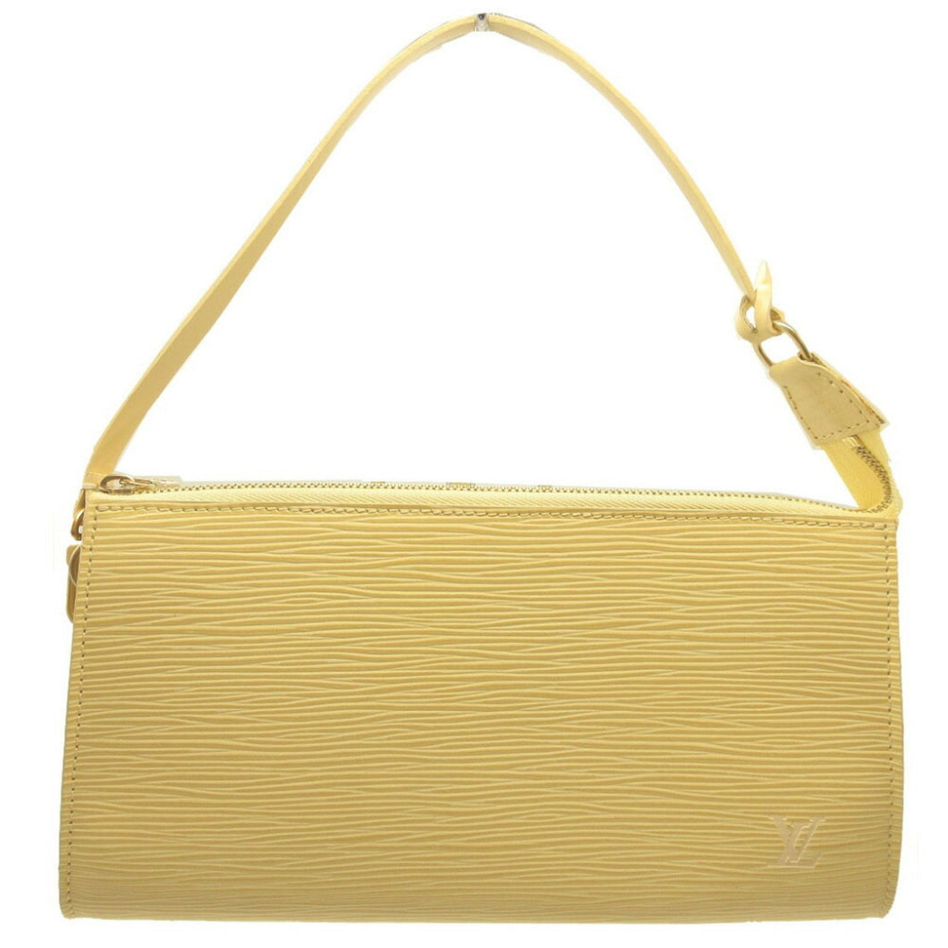 Louis Vuitton Pochette Accessoire  Leather Clutch Bag