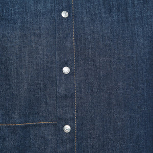 Dior Homme Navy Blue Denim Button Front Jacket