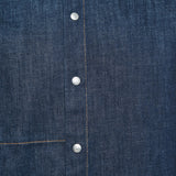 Dior Homme Navy Blue Denim Button Front Jacket