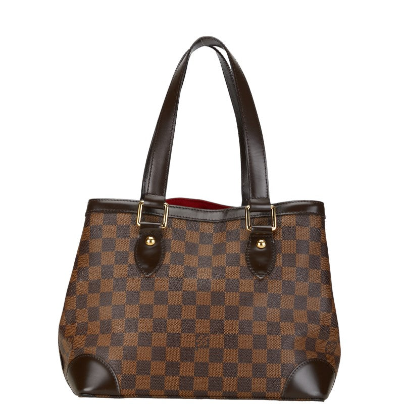 Louis Vuitton Damier Hamsteed PM Handbag N51205 Brown PVC Leather  Louis Vuitton
