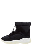 Chanel Black Nylon & Suede Snow Booties SZ 37.5
