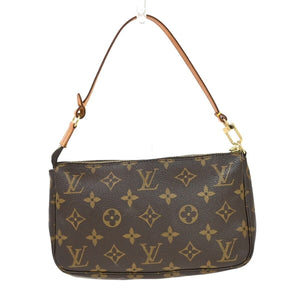 Louis Vuitton Pochette Accessoire  Canvas Clutch Bag