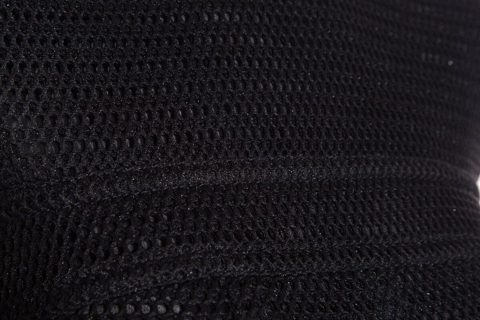 Chanel Black Mesh Perforated Dress SZ 36