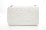 Chanel Jumbo Classic Double Flap Creme Quilted Calfskin Shoulder Bag